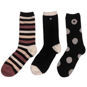 Kate Spade 3 Pack Boxed Trouser Socks NIB